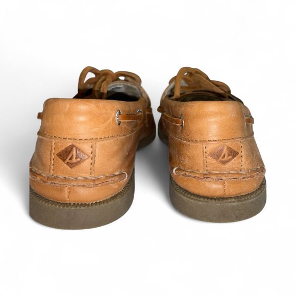 Sperry Women’s Original Boat Shoes Brown Leather Size 6.5 Nutmeg - Picture 2 of 7